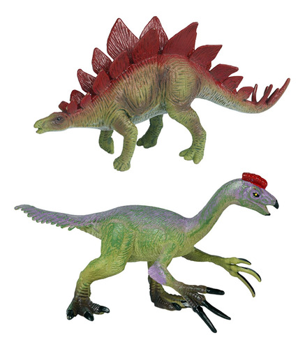 2 Pçs Figuras De Dinossauro Realista Brinquedos Estilo C