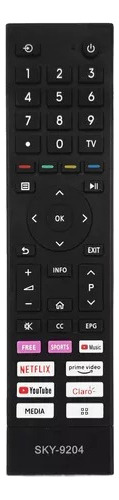 Controle Remoto Para Tv Led Toshiba Smart Netflix Youtube