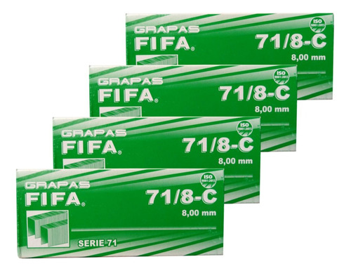 Grapas Fifa 71/8-c De 8 Mm Serie 71 - 4 Caja Con 10,020 C/u