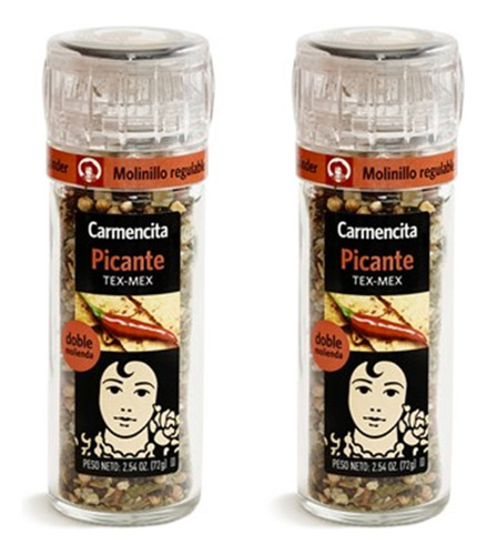 Sazonador Carmencita Picante Tex Mex 72gr Pack 2und 