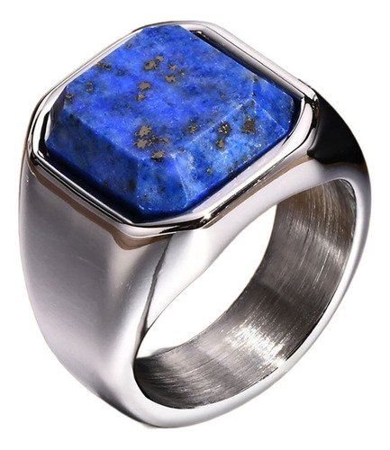 Calidad Anillos Sello Piedra Cuadrada For Hombre