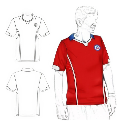 Moldería Textil Unicose - Deporte Camiseta Futbol 1408