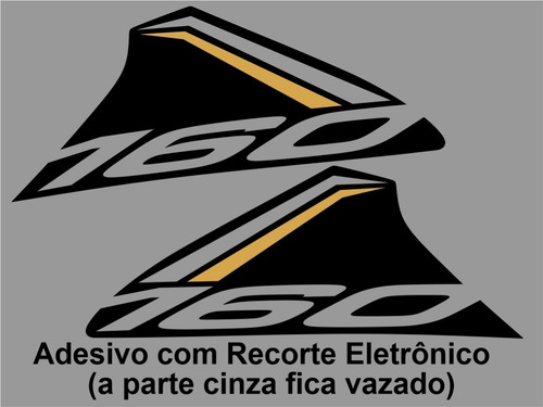 Adesivo Bros 160 2023 Kit Adesivos Moto Preta 5 Adesivos Bp9