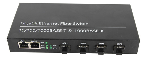 Fibra Ethernet Sfp De Hasta 120 Km, 4 Puertos Ópticos, 2 Elé