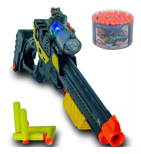 Lançador de Dardos Pistola Arminha Shoot Infantil Tipo Nerf 6