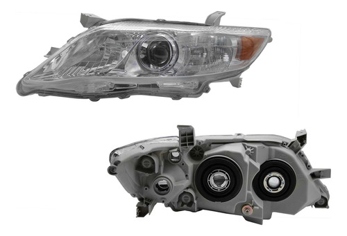 Faro Camry 2010-2011 F/crom Ambar C/lupa Izquierdo Opt