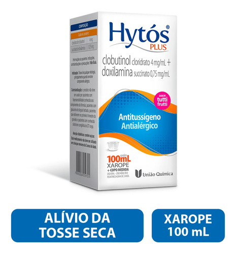 Hytós Plus Xarope 100ml / Antitussígeno E Antialérgico