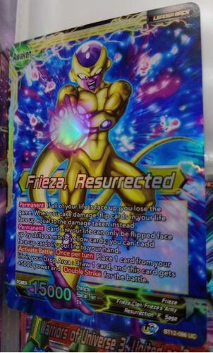 Frieza, Resurrected/ Carta Brillante Dragón Ball Bandai 