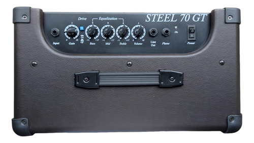 Cubo Amplificador De Guitarra Steel 70gt 10 Pol 50w Rms 127/220V Marrom