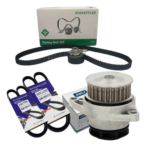 Kit Distribucion C/ Bomba Y Correas P/ Vw Gol Power 1.4