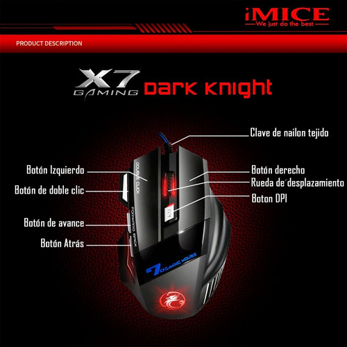 Kit Gamer Imice An-300 Teclado + Mouse + Mousepad Rgb 80x30
