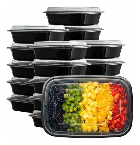 [50 Sets] Meal Prep Containers With Lids, 1 Compartment L