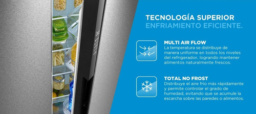 Imagen 7 de 9 de Heladera No Frost Midea Inox 521l Rf-sb18xar1 Digiya