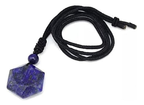 Collar Estrella Hexagonal Cuarzo Lapislázuli Amuleto Joyería