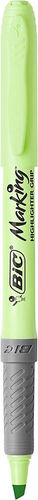 Bic Brite Liner Grip Pastel Highlighters, Assorted Ink Color