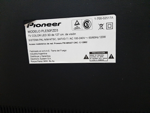 Smart Tv 3d 50 Pioneer Ple50fzd3