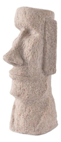 Estátua Moai Esculpida À Mão Escultura De