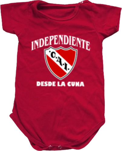 Body Bebe Puro Algodon Rojo Independiente Desde La Cuna