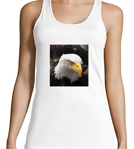 Musculosa Mujer Aves 2 Aguila Mirada Penetrante Frente