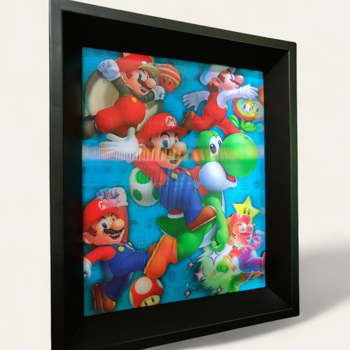 Cuadros Lenticulares 3d Nintendo Súper Mario Originales Nvos