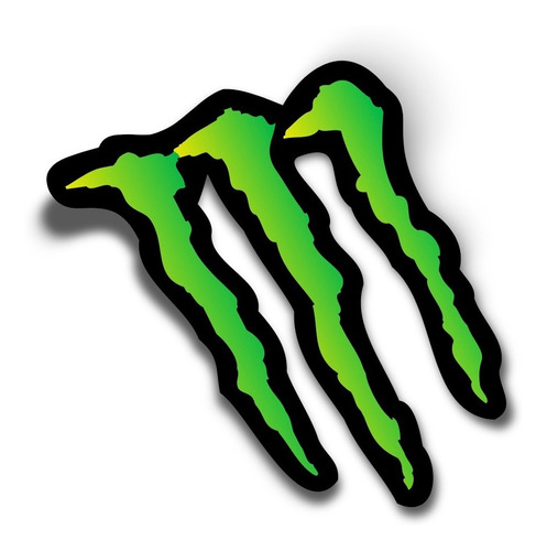 Garra Monster Energy Sticker Adhesivo Auto Pegatina 10cm