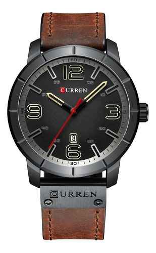 Relógio Masculino Curren Casual Social Pulseira De Couro