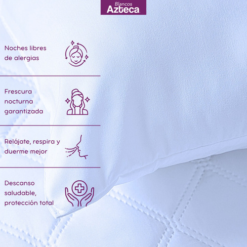Pacote Com 2 Unidades King Size Microfibra Firmes. Blancos A