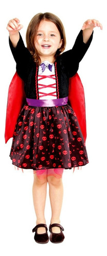 Disfraz Vampiresa Infantil Halloween Tallas 6 Meses A 6 Años