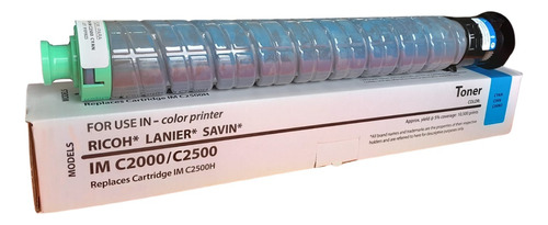 Toner Ricoh Im C2000 Im C2500 Color Cyan Compatible