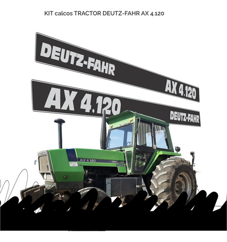 Calcos Símil Original Deutz Fahr Ax 4.120