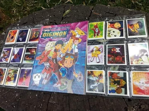 Abum Digimon 3 Tamares + Set Completo A Pegar + Armables