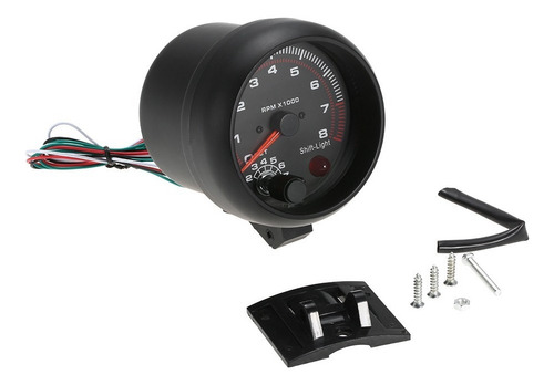 Tacômetro Universal Para Medir Rpm Motor De Carro Preto 3,75