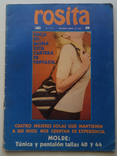 Revista Rosita N° 1231 22 De Agosto De 1972. J