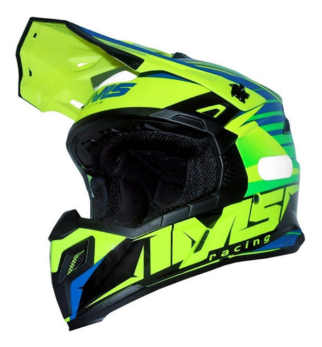Capacete Leve Ims Extreme 56 Verde Fluorescente Motocross