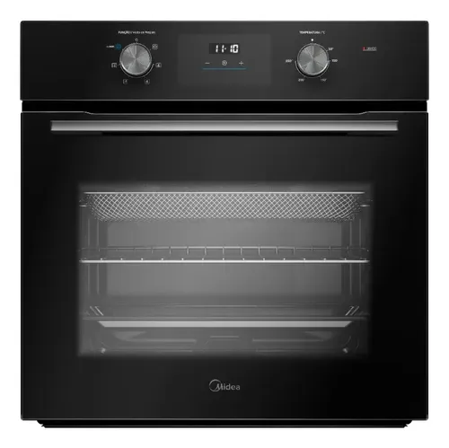 Forno Elétrico De Embutir 68l Digital Com Air Fryer Midea Preto