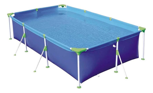 Piscina Mor Retangular Ferro 3700 Litros Com Capa E Forro