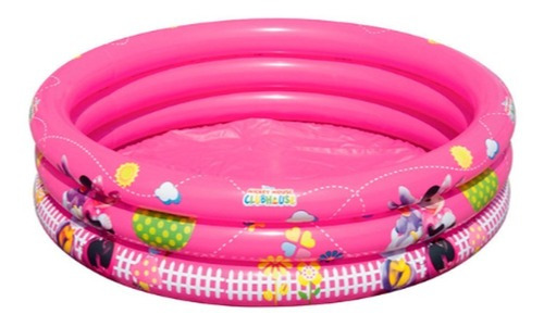 Pileta Inflable 3 Anillos Minnie 102x25 Int 91035 Bestway Color Rosa