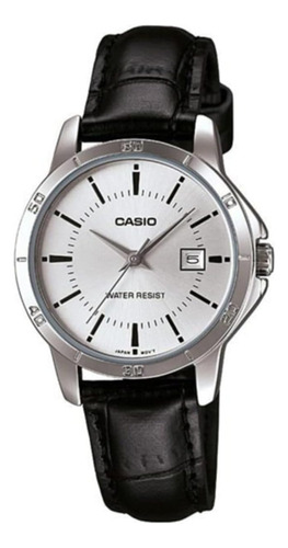 Casio Ltp-v004l-7a Reloj Analógico Con Correa De Piel Autént