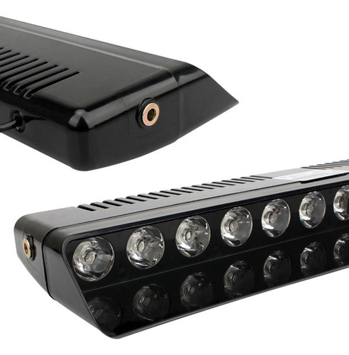 Zx Luz Estroboscópica Interior Del Coche 12v Luz Blanca Roja