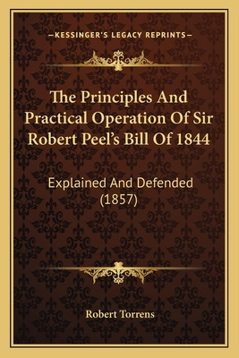 Libro The Principles And Practical Operation Of Sir Rober...