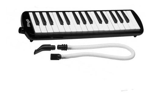 Imagen 4 de 7 de Flauta Melodica Stagg 32 Teclas Con Estuche Boquilla Negra