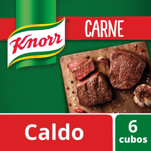 Knorr preparado para caldo sabor carne 6 cubos 57g