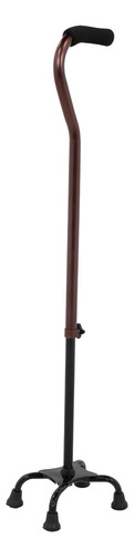Baston Para Caminar 4 Patas Ortopedico Ajustable Adulto Onof Color Café