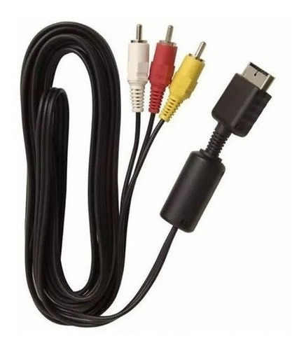 Cabo Av Audio E Video Rca Para Playstation 1, Ps2 E Ps3 1.80