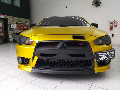 Evo Nose Aplique Parachoque Estilo Lancer Evo X Ja Pintado