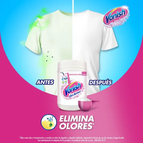 Quitamanchas En Polvo Vanish Blanco Repuesto X 850g