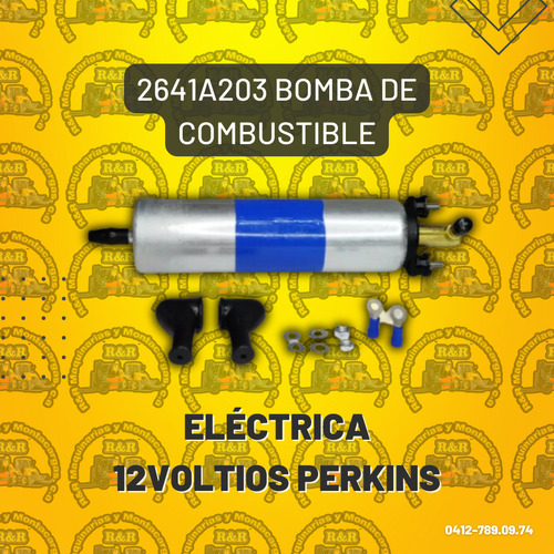 2641a203 Bomba De Combustible Eléctrica 12voltios Perkins