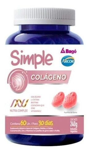 Simple Colageno X 60 Gomitas Masticables