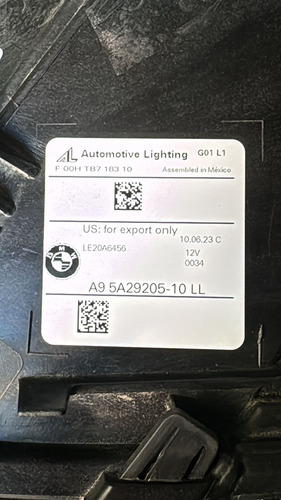 Farol Esquerdo Bmw X3 X4 Ano 22 A 24 Full Led Original (Usado)