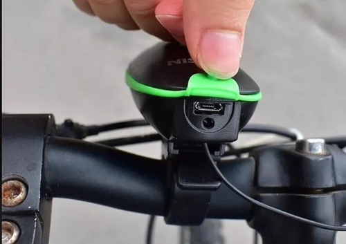 Luz Bicicleta Delantera 3 Modos D Luz Bocina Recargable Usb